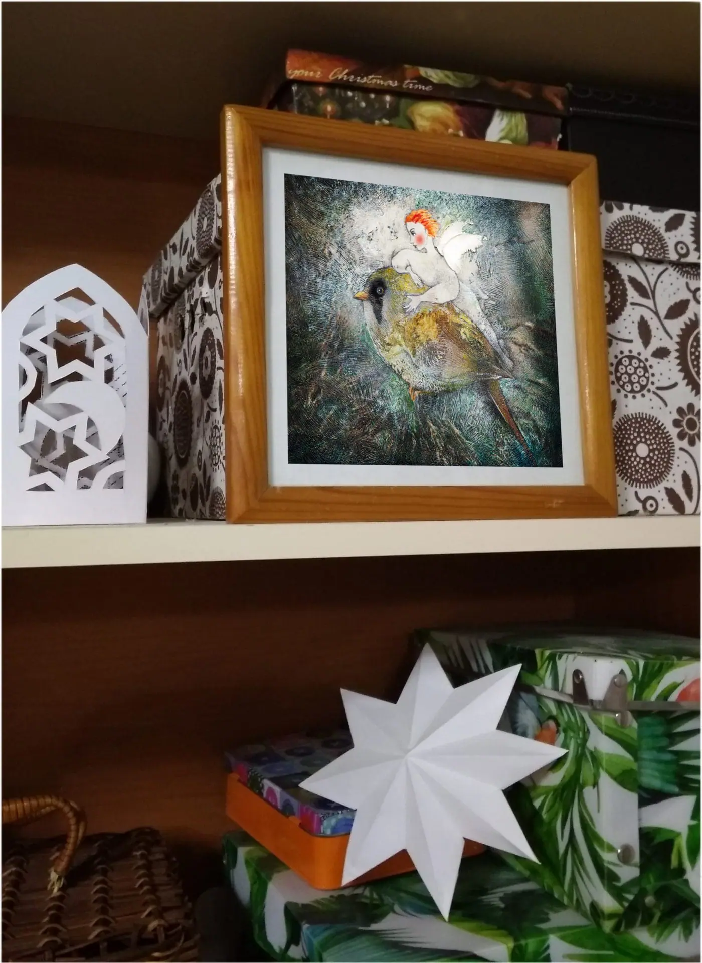 Art painting angel Bird and angelical digital image 2 art painting angel