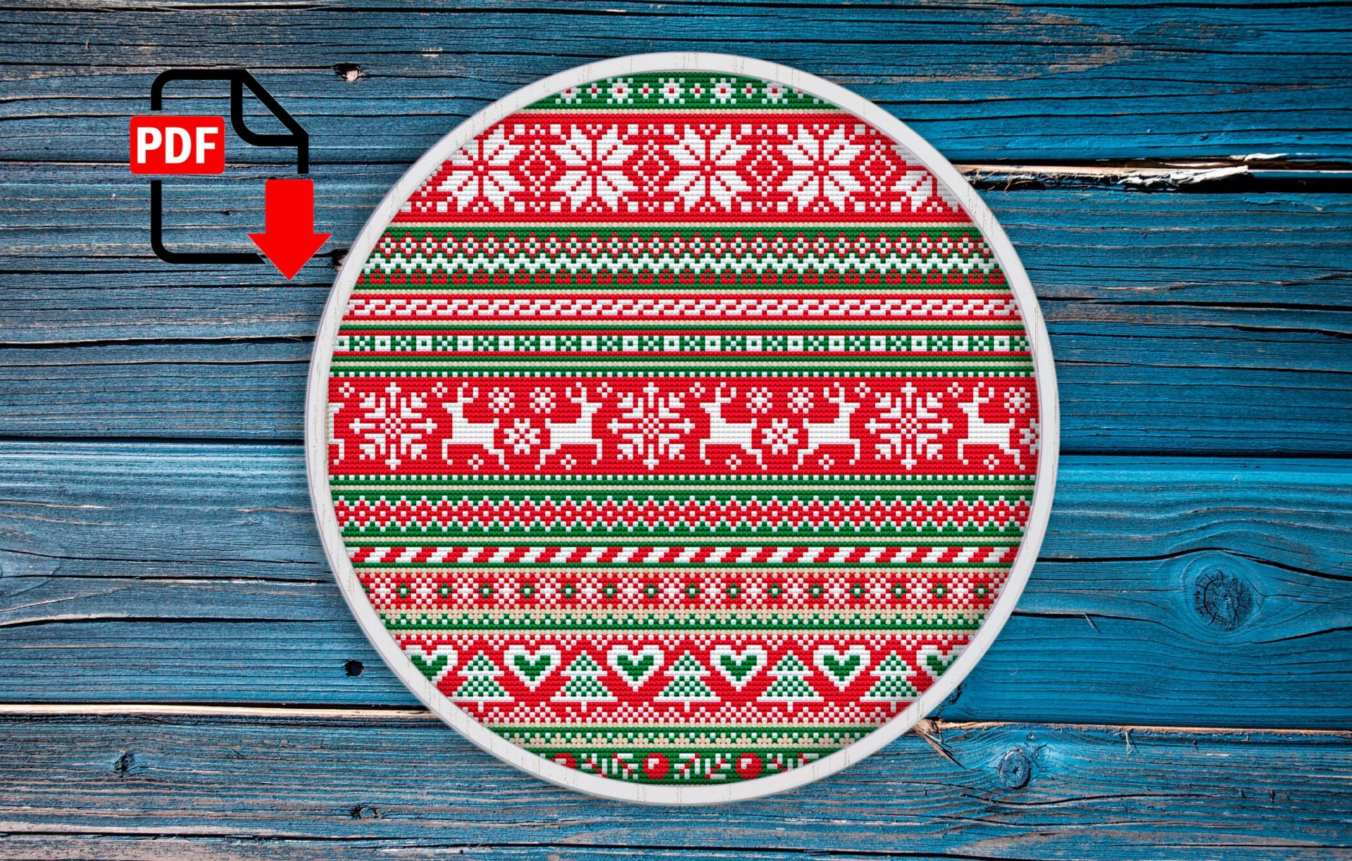 Christmas ornament Cross stitch pattern christmas card christmas tree 2 cross stitch pattern