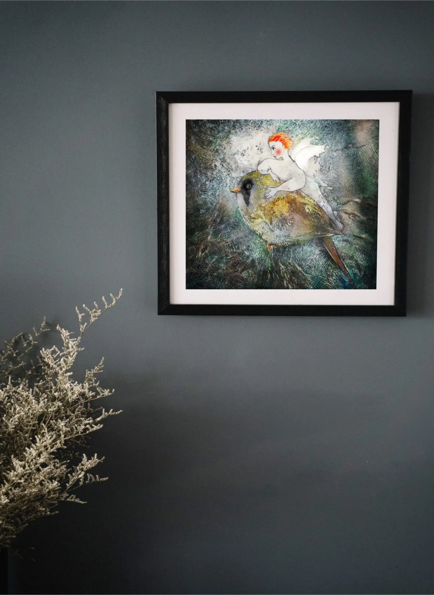 Art painting angel Bird and angelical digital image 4 art painting angel