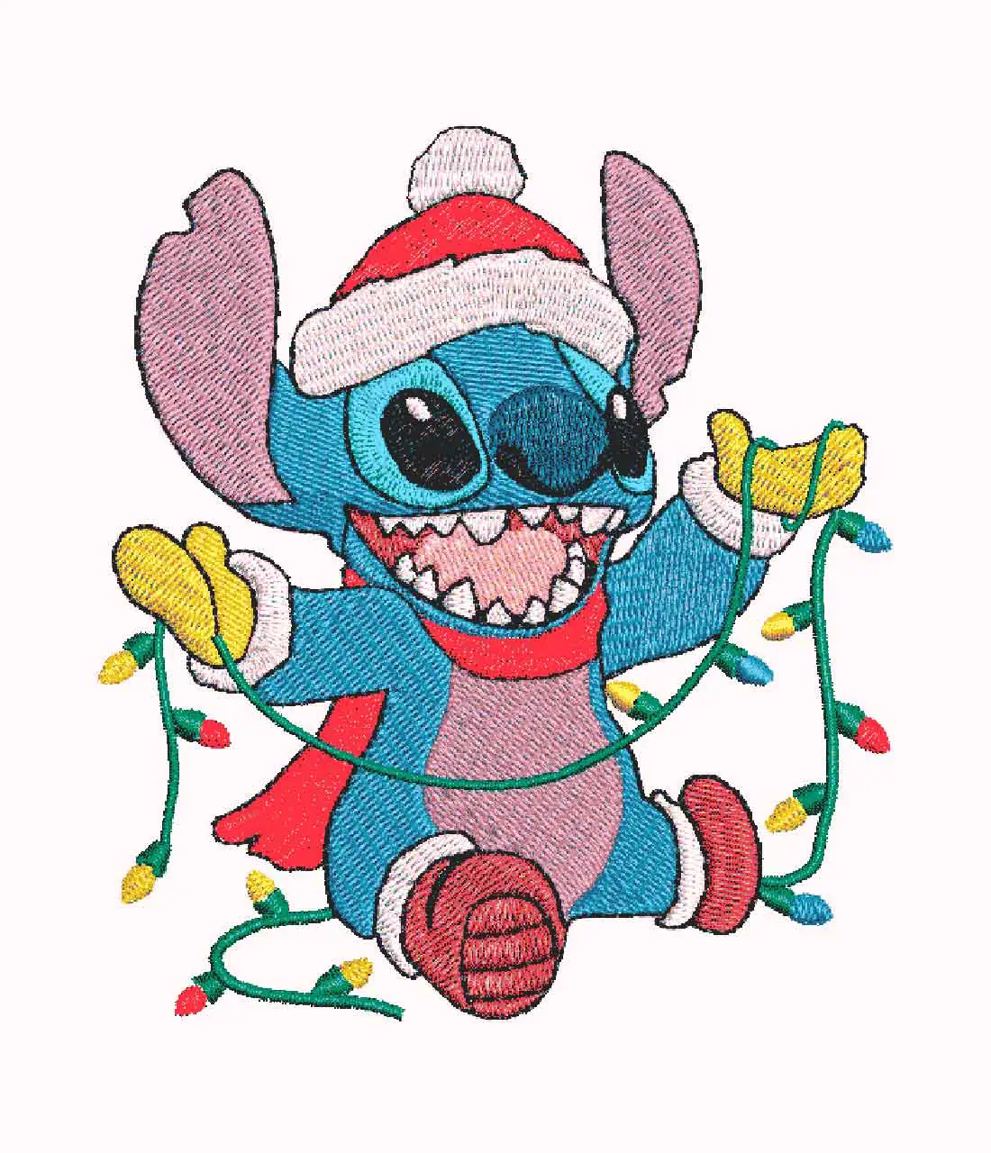 Christmas Embroidery Stitch With Fairy Lights 1 Christmas Embroidery Stitch With Fairy Lights