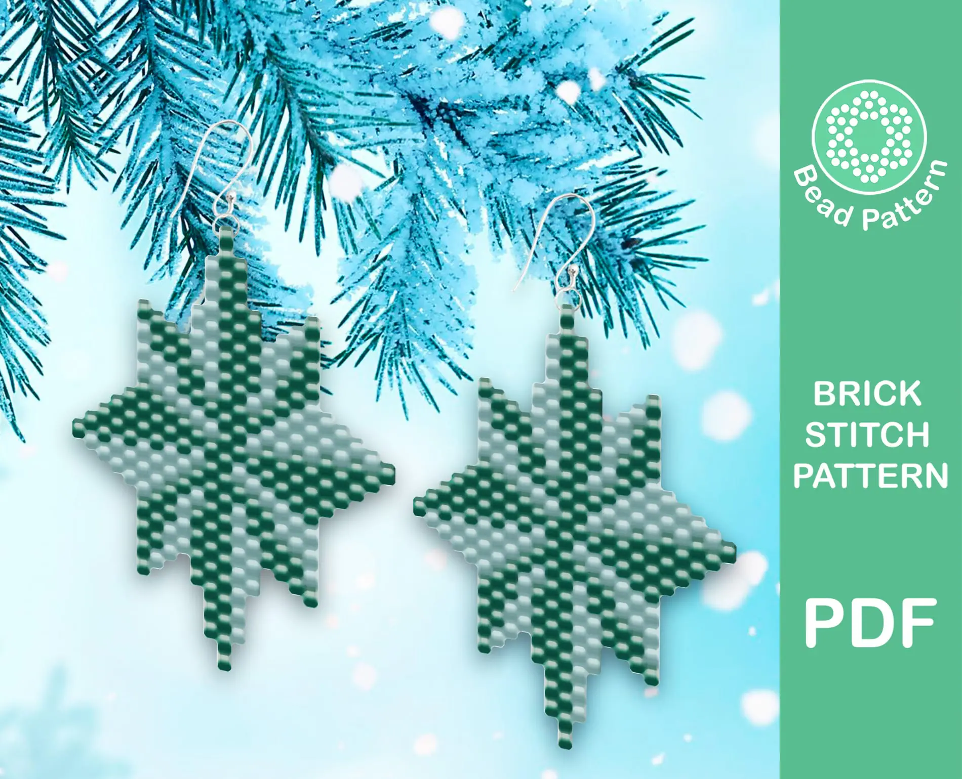 Christmas Star brick stitch Pattern 4 Christmas Star brick stitch Pattern - Image 4