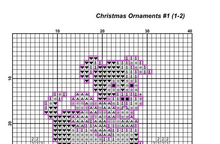 Christmas Ornaments 1 Cross Stitch Pattern PDF Mini Round 5 Christmas Ornaments 1 Cross Stitch Pattern PDF Mini Round - Image 5