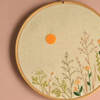 flowers hand embroidery pattern