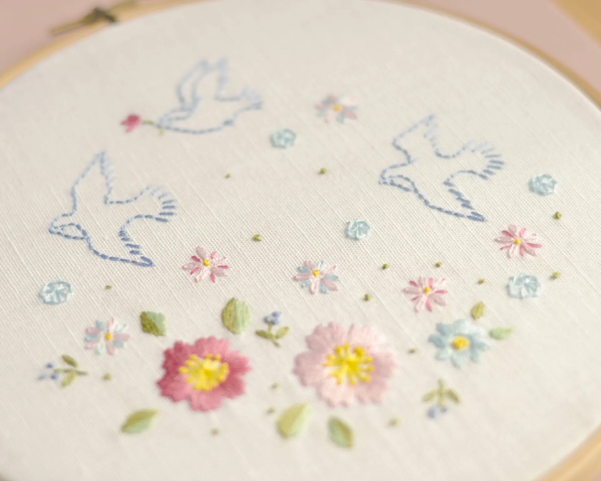 Spring birds hand embroidery pattern PDF. NaiveNeedle 2 Spring birds hand embroidery pattern PDF. NaiveNeedle - Image 2
