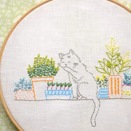 Hand embroidery pattern