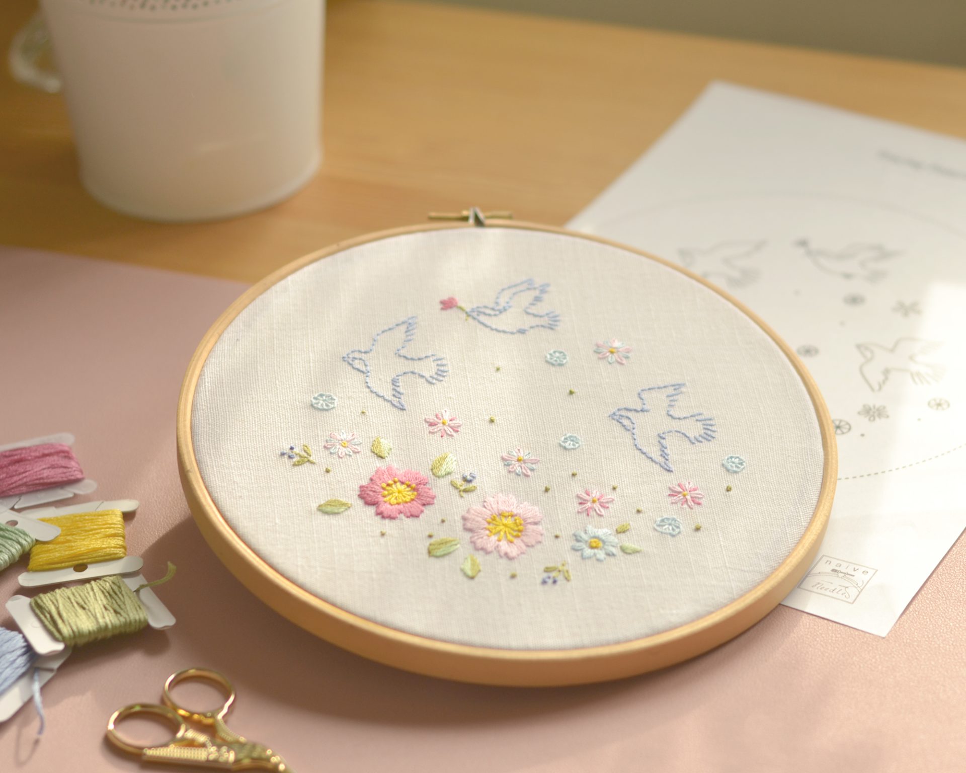 Spring birds hand embroidery pattern PDF. NaiveNeedle 5 Spring birds hand embroidery pattern PDF. NaiveNeedle - Image 5