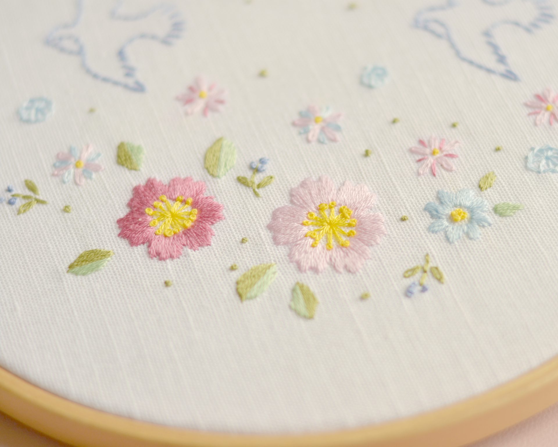 Spring birds hand embroidery pattern PDF. NaiveNeedle 3 Spring birds hand embroidery pattern PDF. NaiveNeedle - Image 3