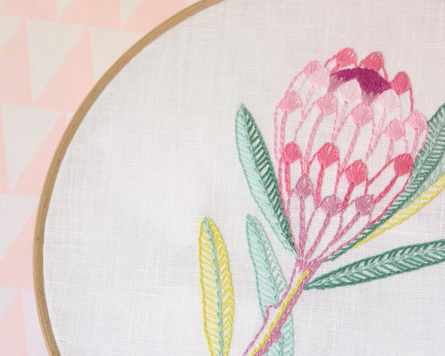 Flower hand embroidery pattern PDF. Protea embroidery 4 Flower hand embroidery pattern PDF. Protea embroidery - Image 4