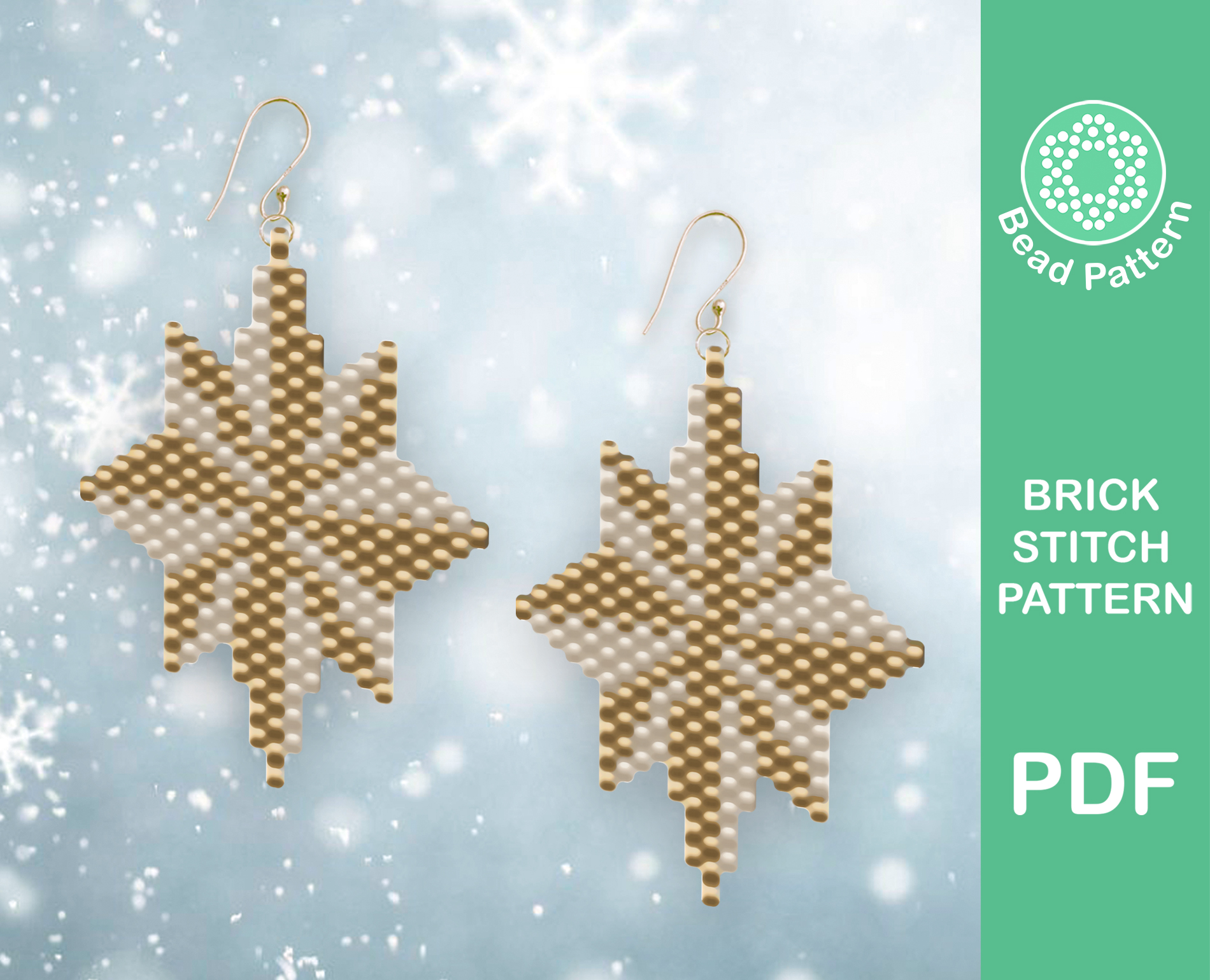 Christmas Star brick stitch Pattern 5 Christmas Star brick stitch Pattern