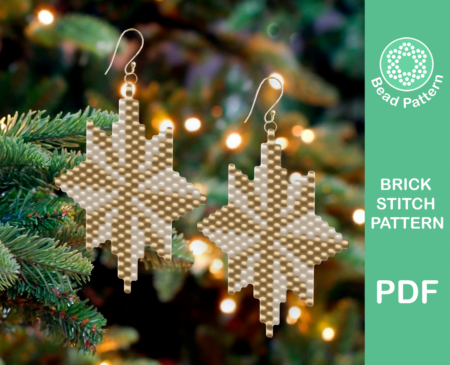 Christmas Star brick stitch Pattern 3 Christmas Star brick stitch Pattern - Image 3