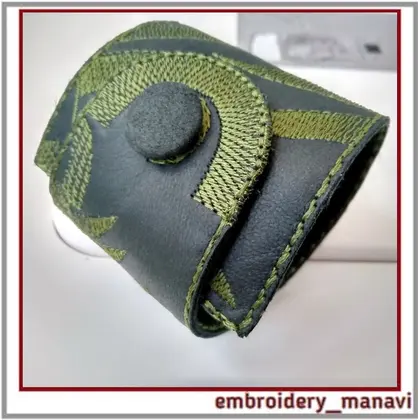 In_the_hoop_Bracelet_with_fern_leaves_Embroidery_Design