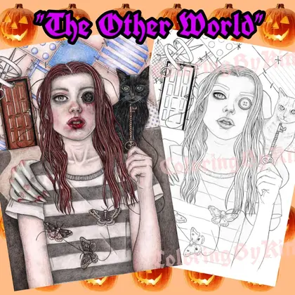 Halloween coloring page "The Other World"