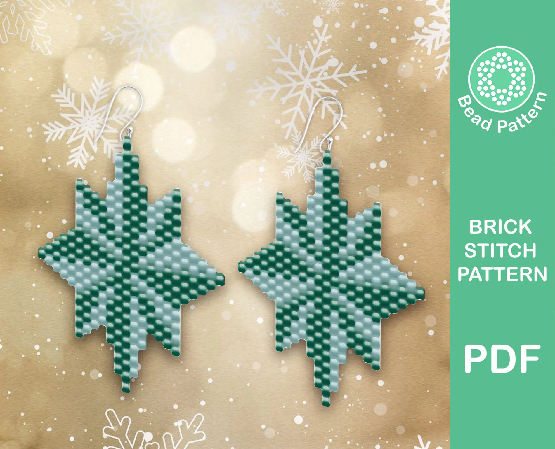 Christmas Star brick stitch Pattern 6 Christmas Star brick stitch Pattern - Image 6
