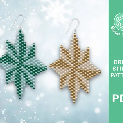 Christmas Star brick stitch Pattern