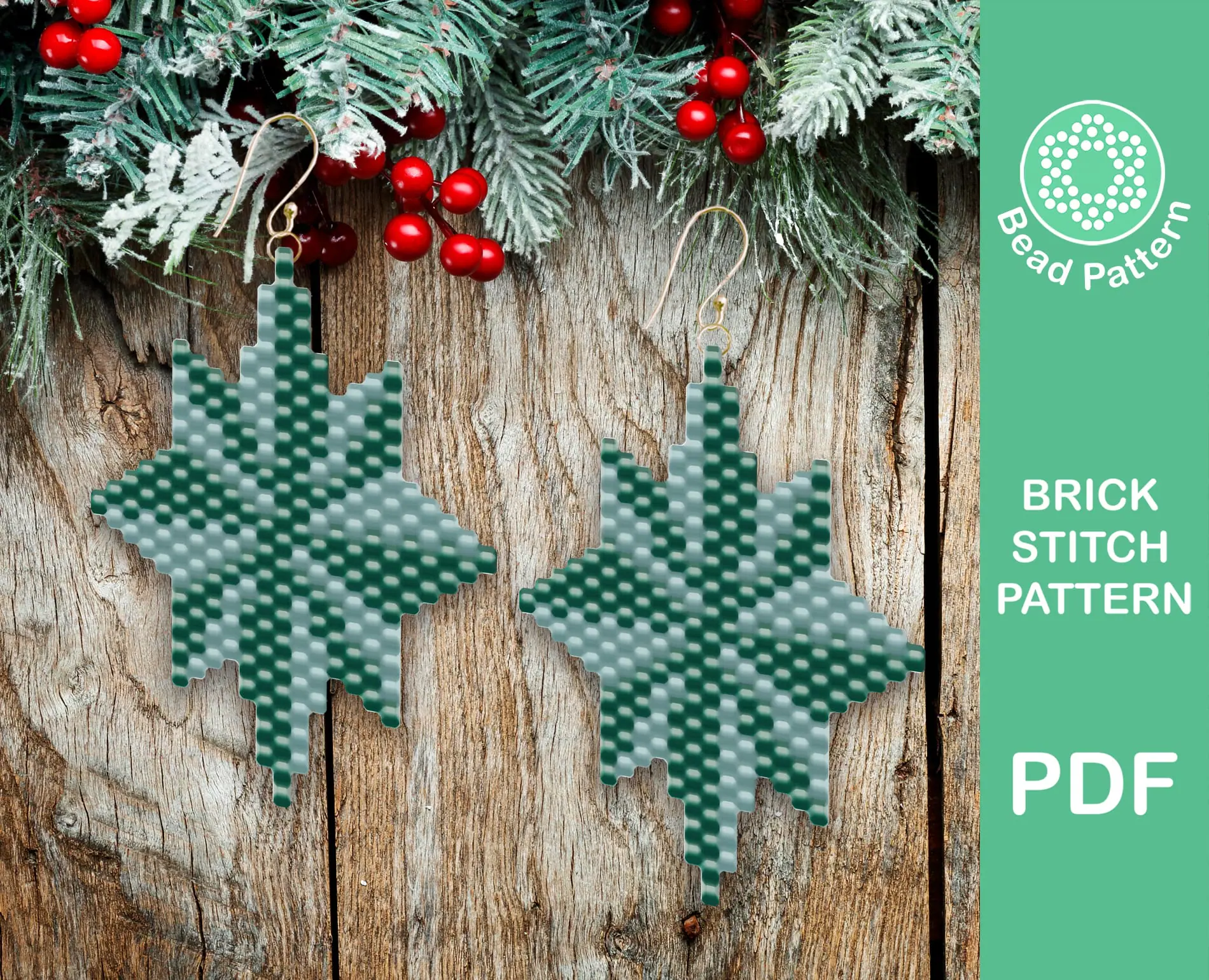 Christmas Star brick stitch Pattern 2 Christmas Star brick stitch Pattern - Image 2