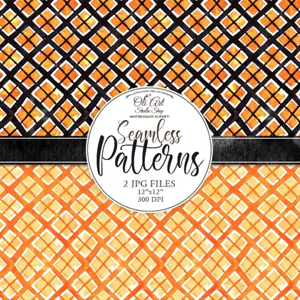 Seamless patterns Hand painted Digital graphic