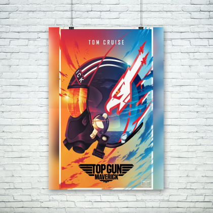 Top Gun Maverick fan art movie poster digital download