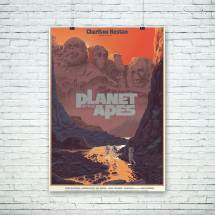 Planet of the apes movie poster digital download