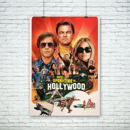 Once upon a time in Hollywood movie poster digital download