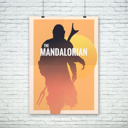 The Mandalorian minimalist poster digital download