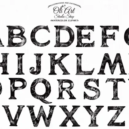 Happy HALLOWEEN clipart. Font clipart. Alphabet clipart. Pumpkins.
