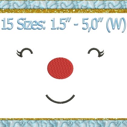Toy Face embroidery design