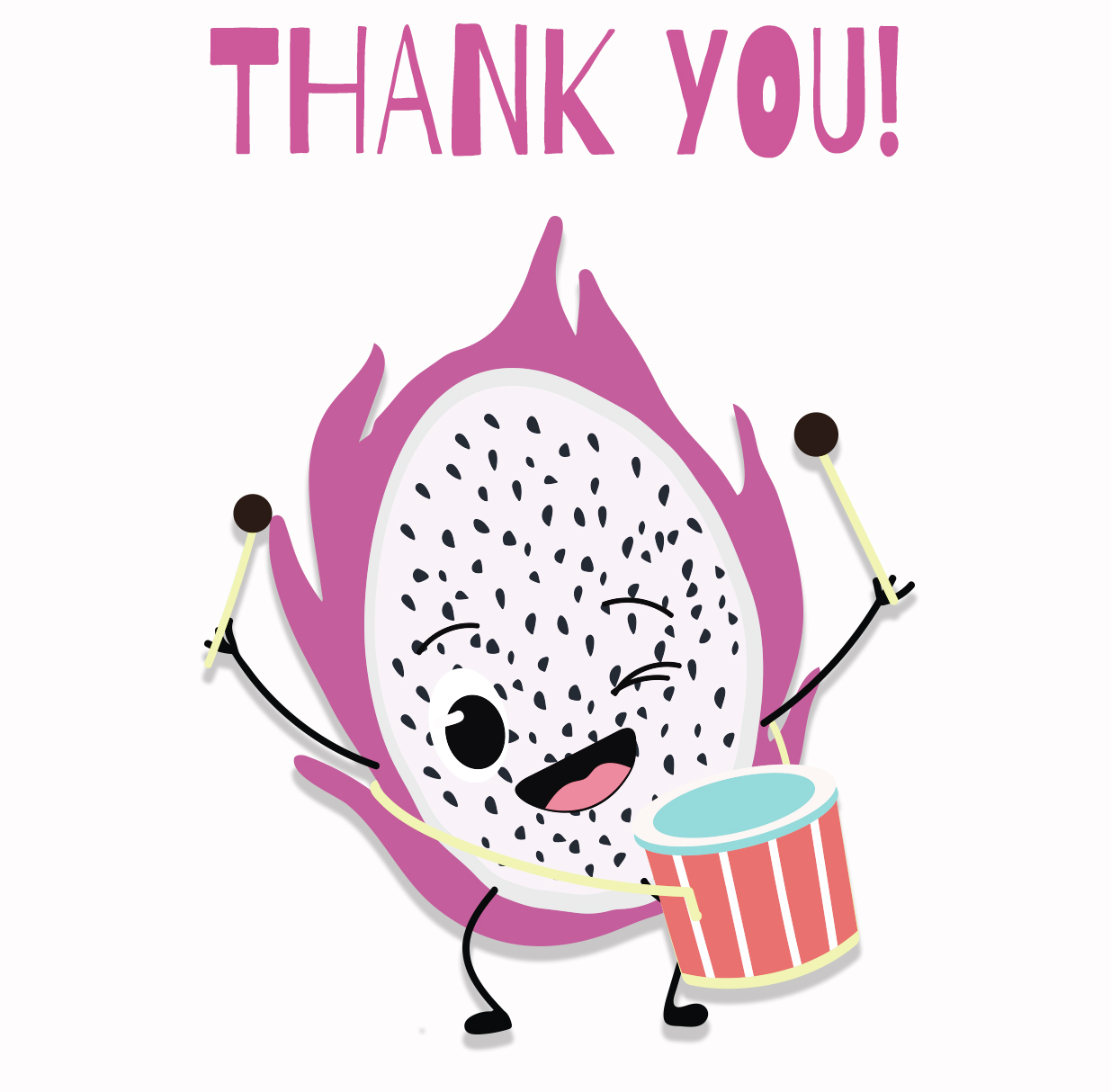 Pytaya, dragon fruit, pitahaya musical, summer funny sticker 5 funny-face-dragonfruit-sticker-pack