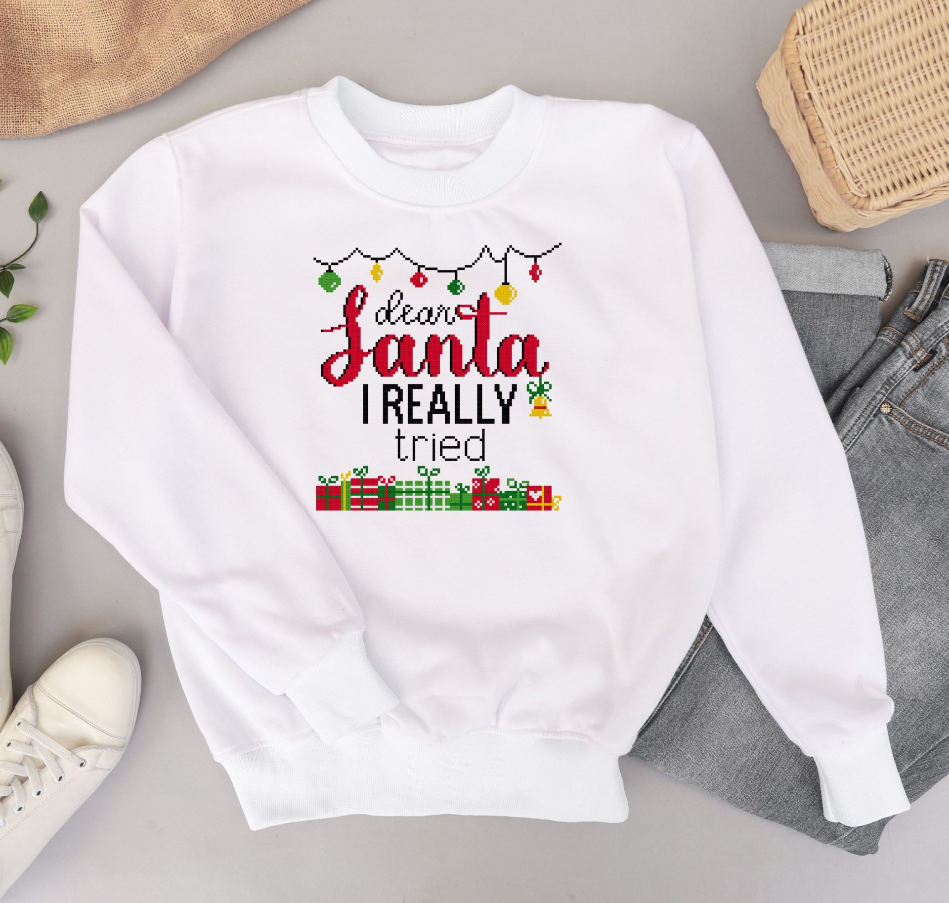 Funny Christmas cross stitch pattern PDF 2. 4 Funny Christmas cross stitch pattern PDF
