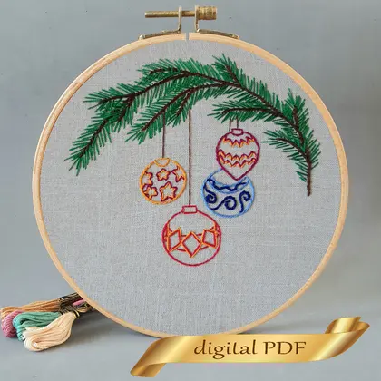Christmas tree balls pattern