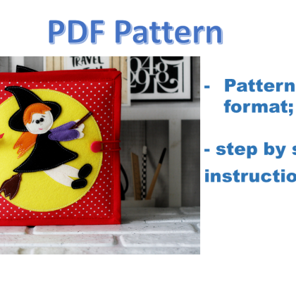 halloween quiet book PDF Quiet Book Sewing Pattern 6 activity pages