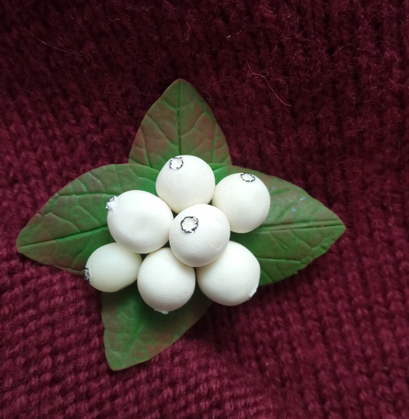 Snowberry Berry Brooch Berry Pin Jewelry Lapel Jewelry 1 Berry Brooch