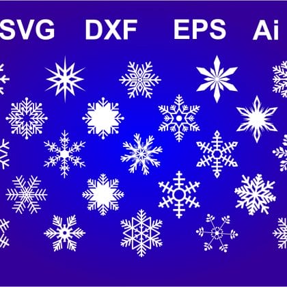 Snowflakes Vector Set