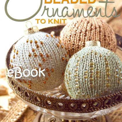 Knitted balls with beads for Christmas. 12 jewelry for knitting. eBook in PDF format