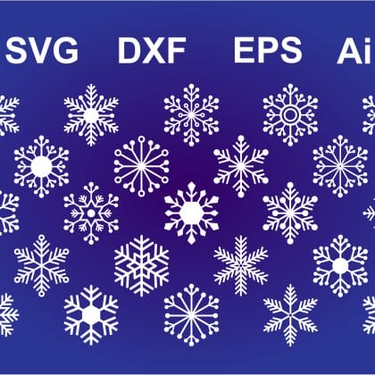Snowflakes Svg Snowflakes Vector