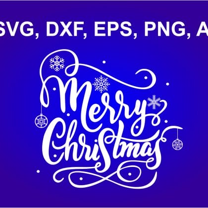 Merry christmas svg