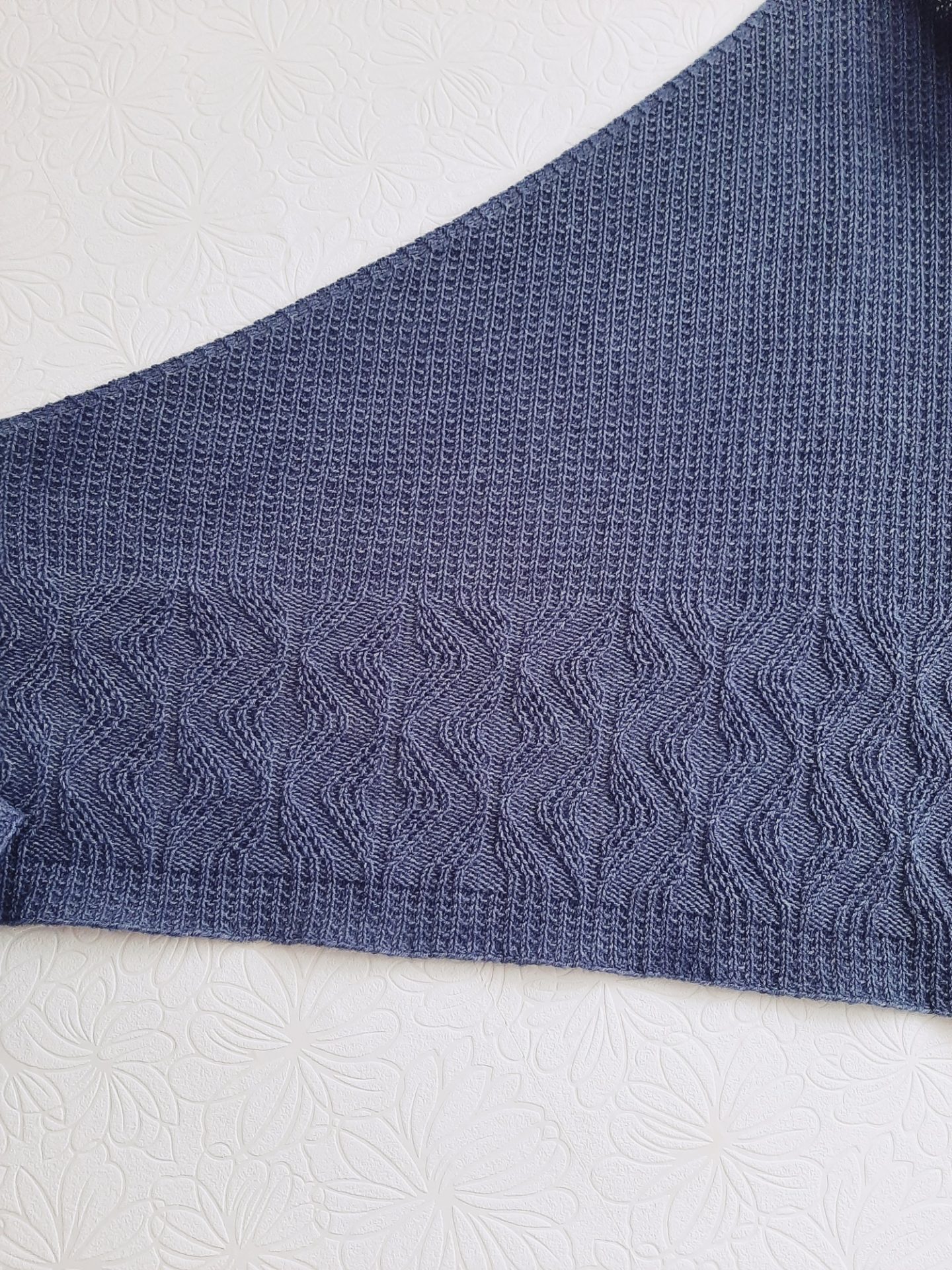 Cosy Asymmetrical Shawl Knitting Pattern Knit textured shawl 7 Cosy Asymmetrical Shawl Knitting Pattern Knit textured shawl - Image 7