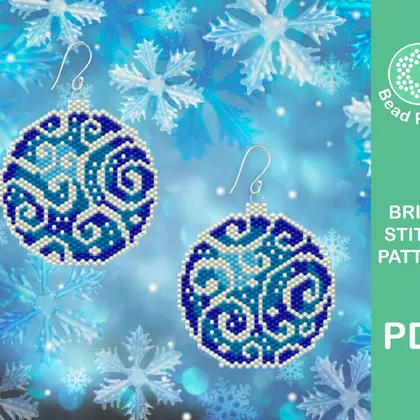 Christmas bauble brick stitch pattern