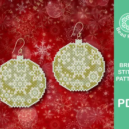 Christmas bubble brickstitch pattern