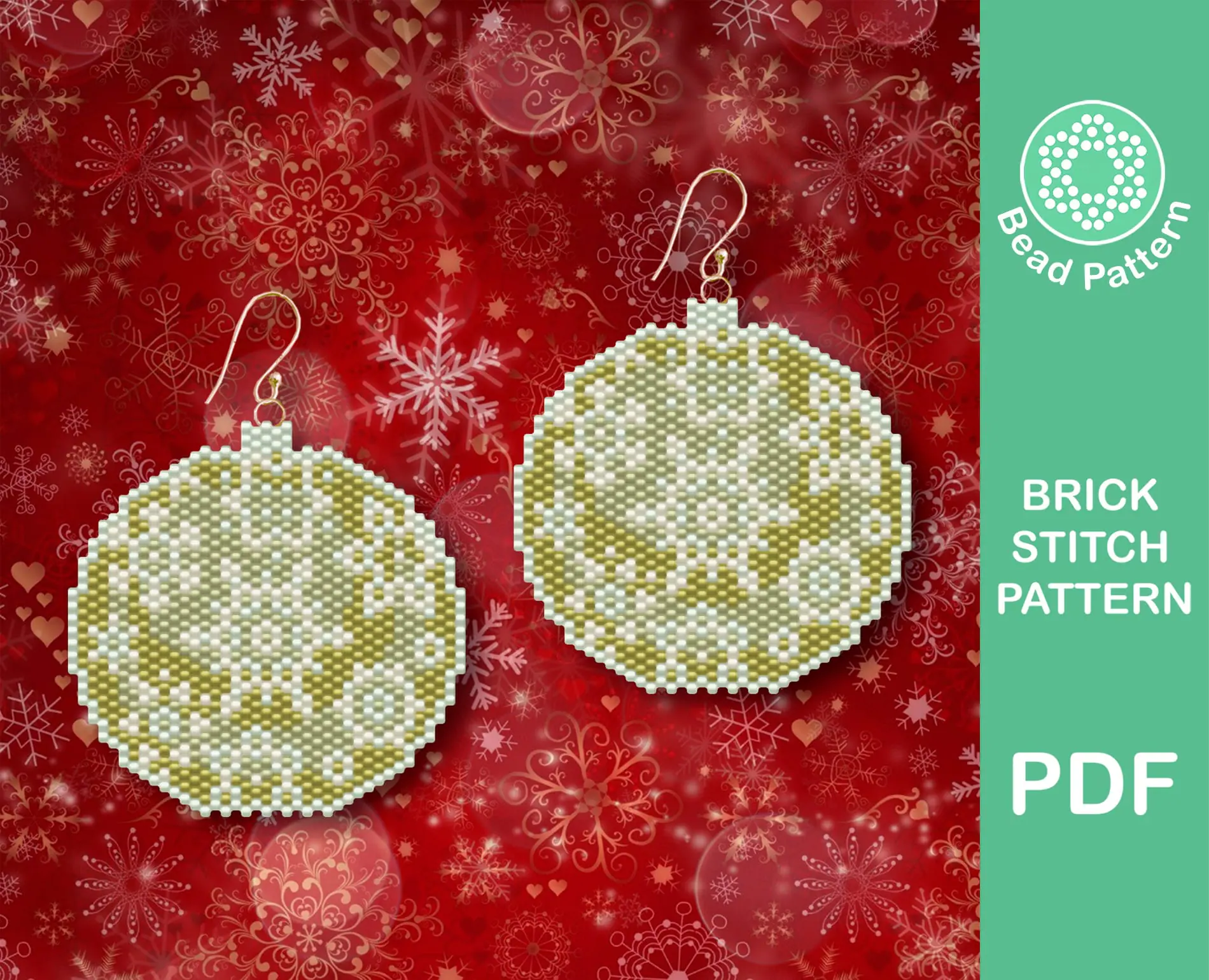 Christmas bubble brick stitch pattern 1 Christmas bubble brickstitch pattern
