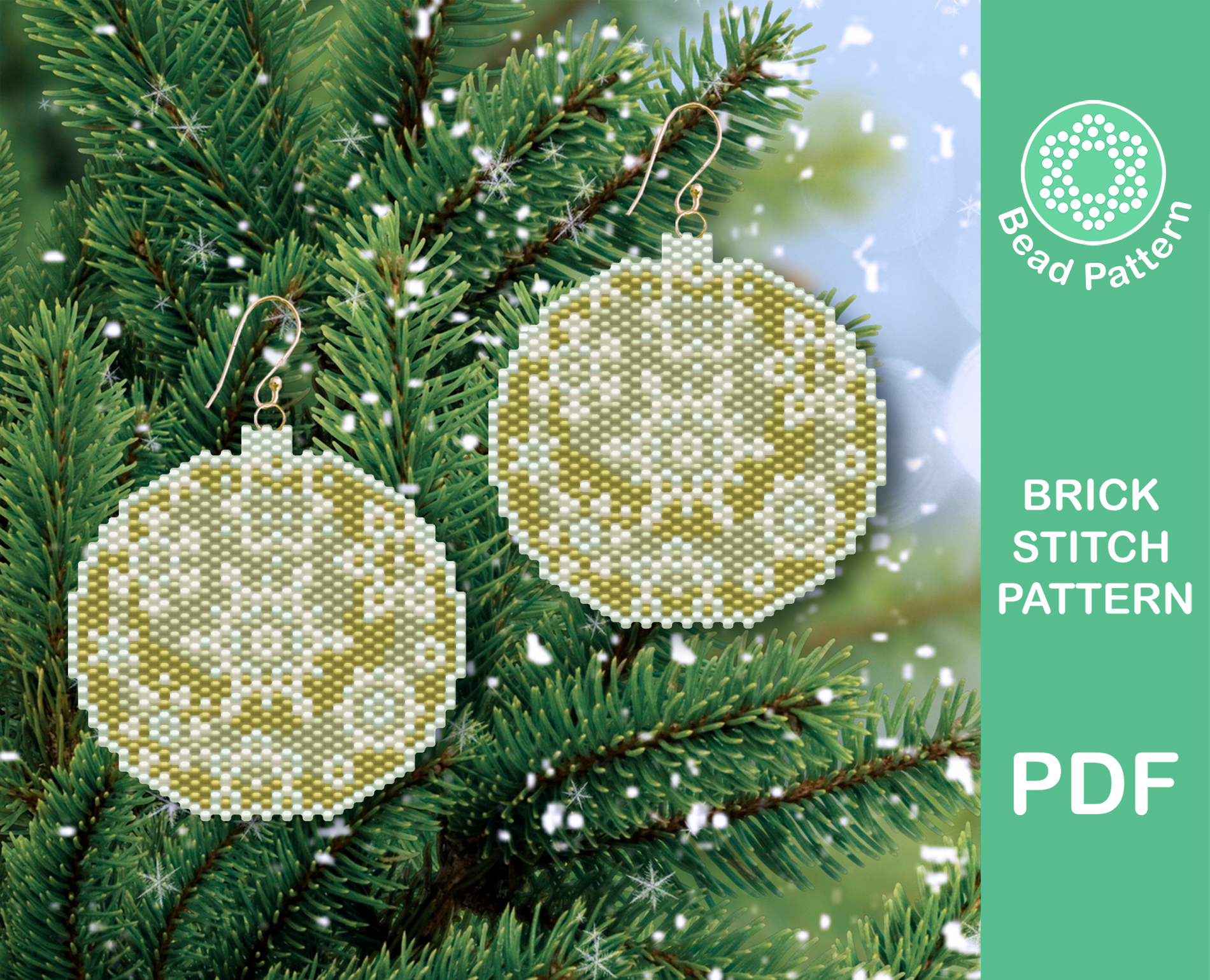 Christmas bubble brick stitch pattern 2 Christmas bubble brick stitch pattern - Image 2