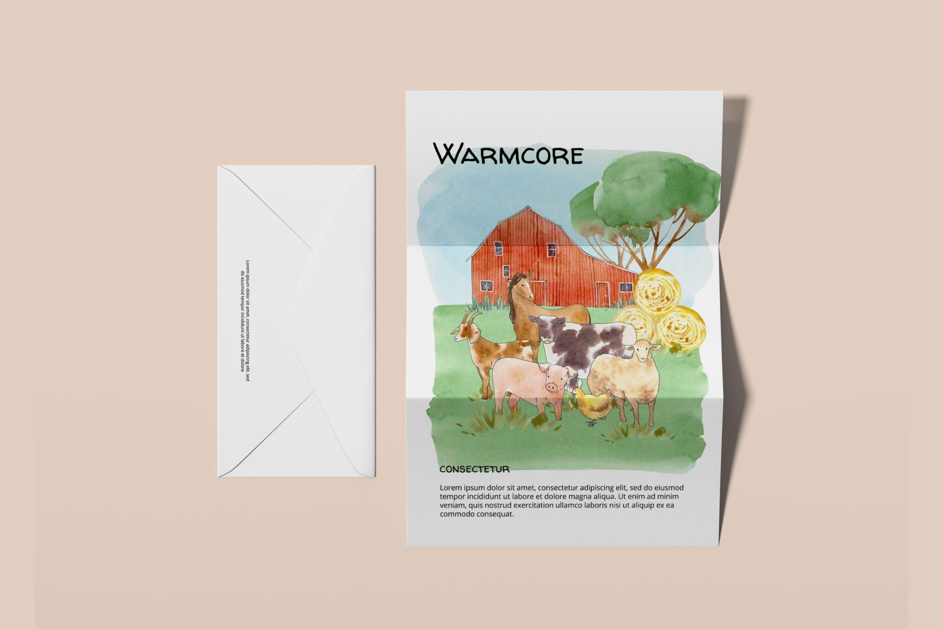 Farm animals clipart, Watercolor kids illustrations 8 Farm animals clipart, Watercolor kids illustrations - Image 8