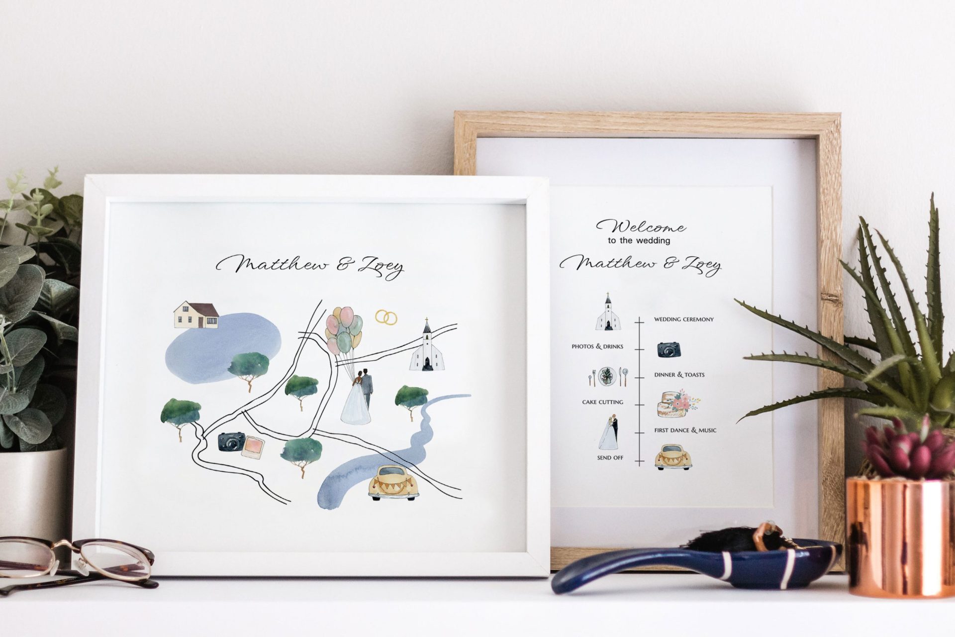 wedding map creator watercolor clipart 3 wedding map creator watercolor clipart - Image 3