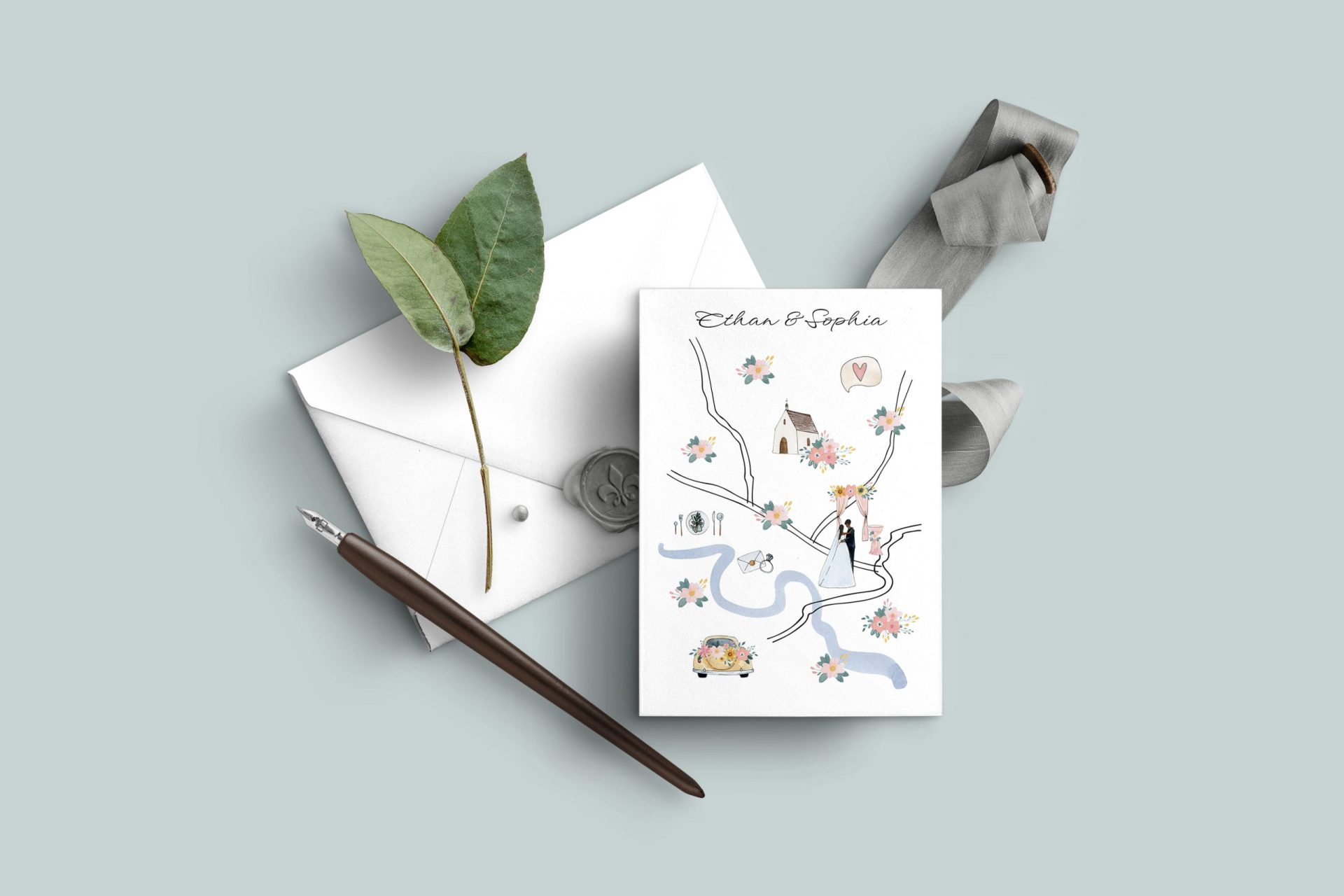wedding map creator watercolor clipart 7 wedding map creator watercolor clipart - Image 7