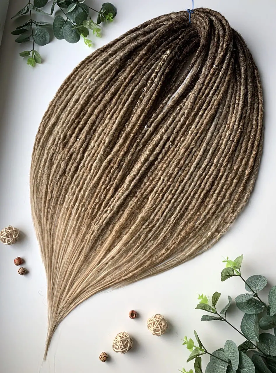 Boho dreadlocks extensions, ombre crochet de dreads 6 Boho dreadlocks extensions, ombre crochet de dreads - Image 6