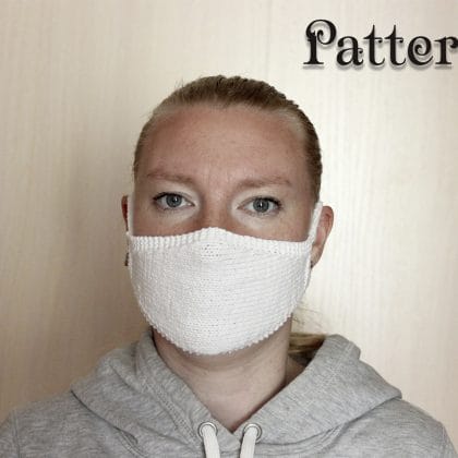 Knit face mask pattern