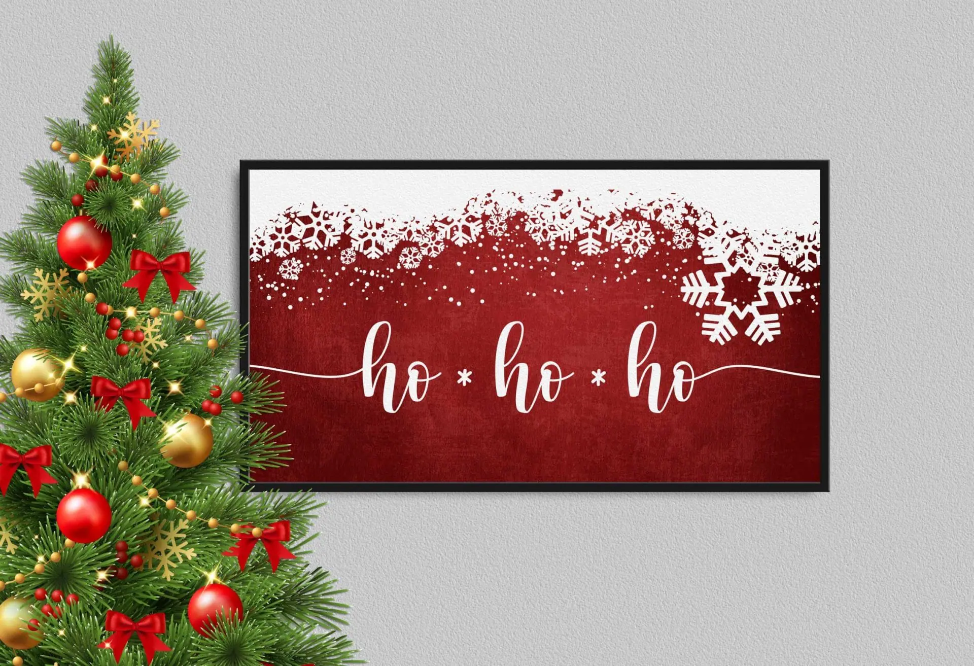 Ho Ho Ho Christmas Samsung Frame TV Art 2 Ho Ho Ho Christmas Samsung Frame TV Art - Image 2