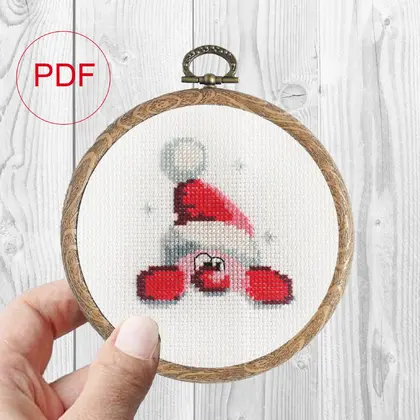 Cross stitch pattern Santa Claus