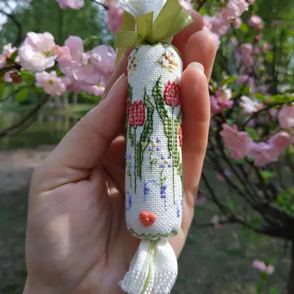 Spring Needleroll Cross Stitch PDF Pattern