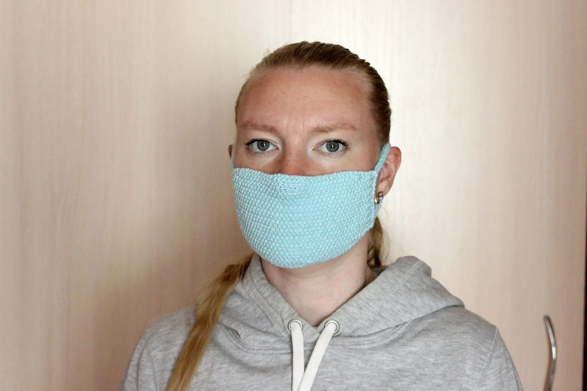 Knitted face mask pattern 4 Knitted face mask pattern - Image 4