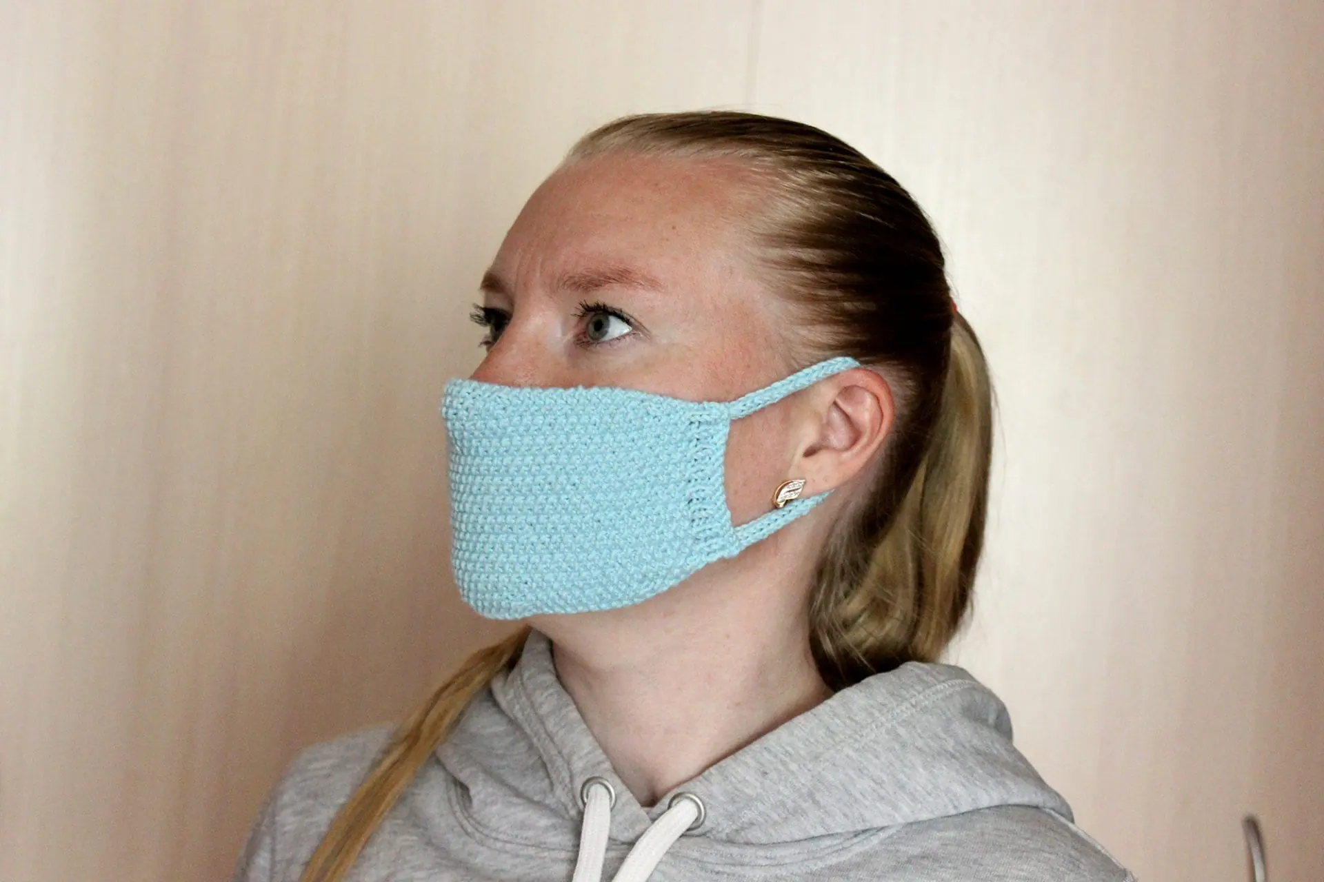 Knitted face mask pattern 2 Knitted face mask pattern - Image 2